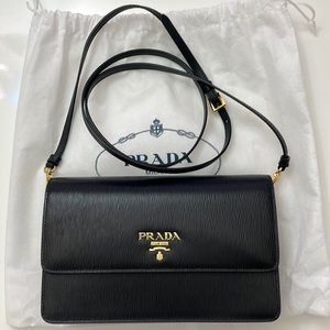 New Authentic Prada leather mini bag